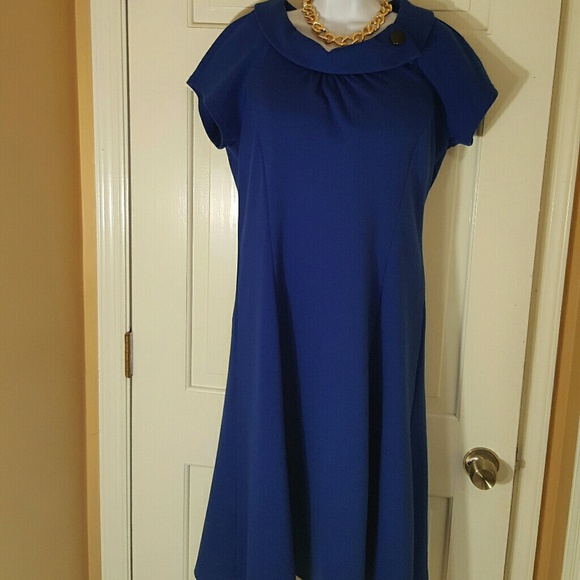 Coldwater Creek Beautiful Blue dress size 16 - Picture 1 of 8